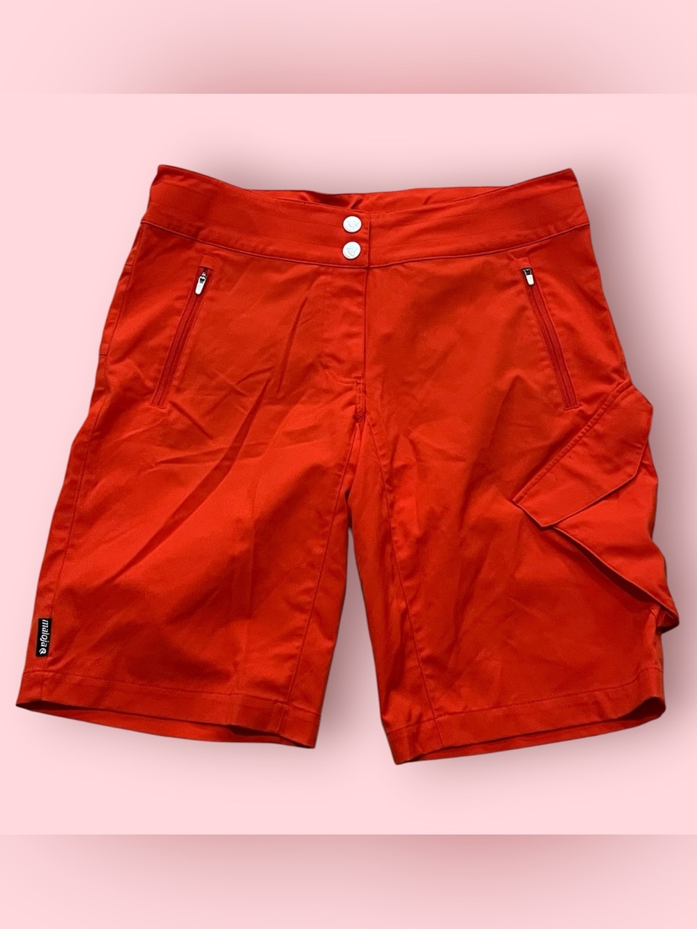 Maloja Women’s MTB Bike Cycling Cycling Shorts (Red)